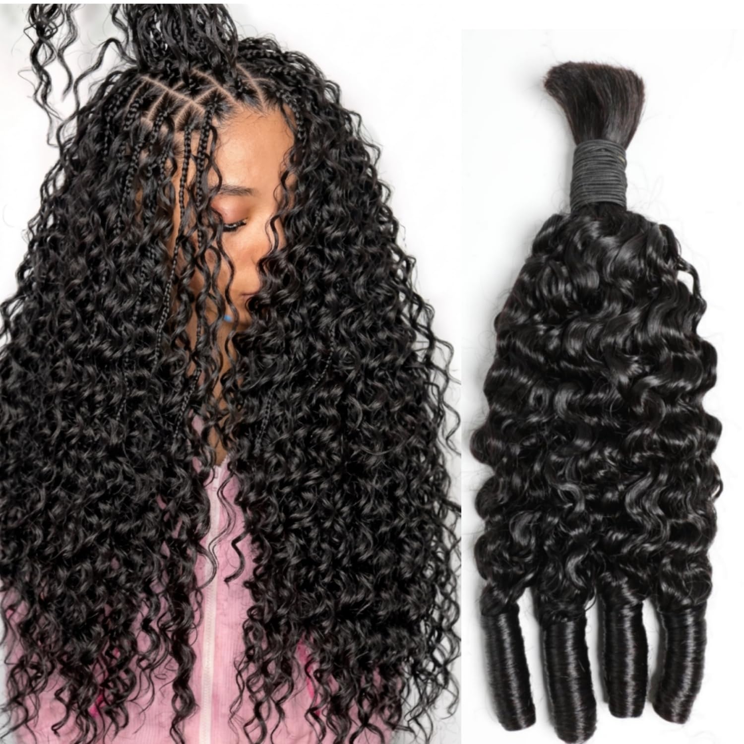 Hair Care Formulation - Cabelo Humano Cacheado Birmanês para Tranças