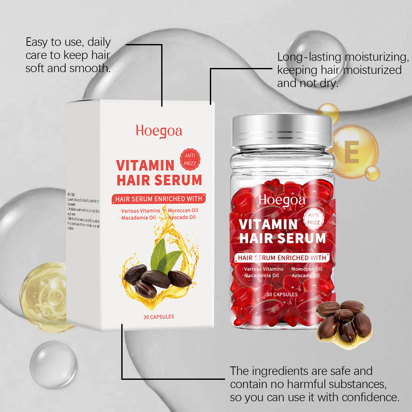 Hair Care For Hair Loss - Cápsulas de soro para cuidados com