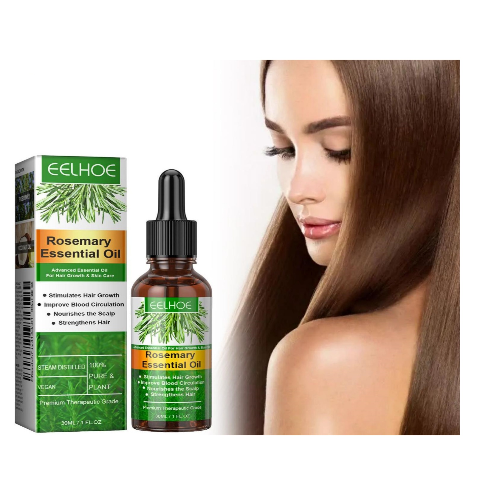 Eelhoe alecrim cuidados com o  - Rosemary Hair Oil avaliação e preço
