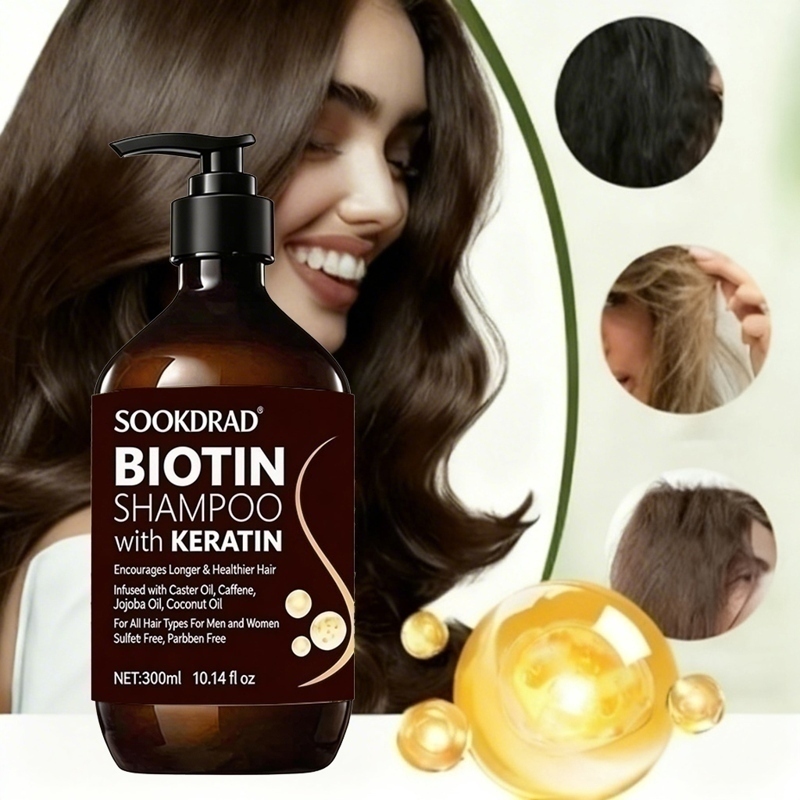 Shampoo de Cabelo com Biotina  - Hair Care Keratin Shampoo avaliação e preço