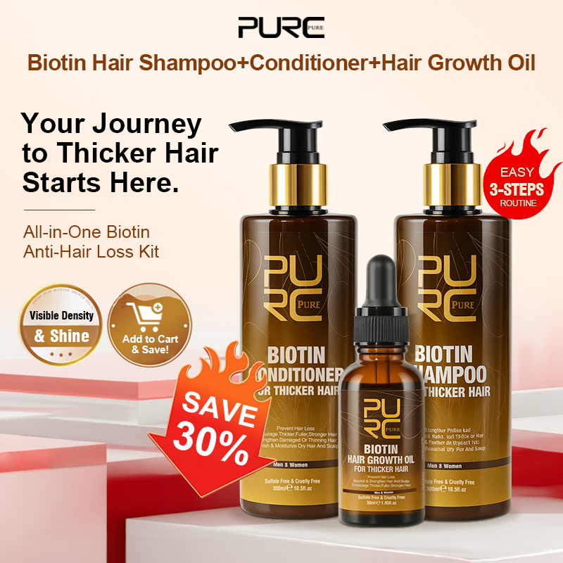 Purc biotina óleo de crescimen - Hair Care Keratin Shampoo avaliação e preço