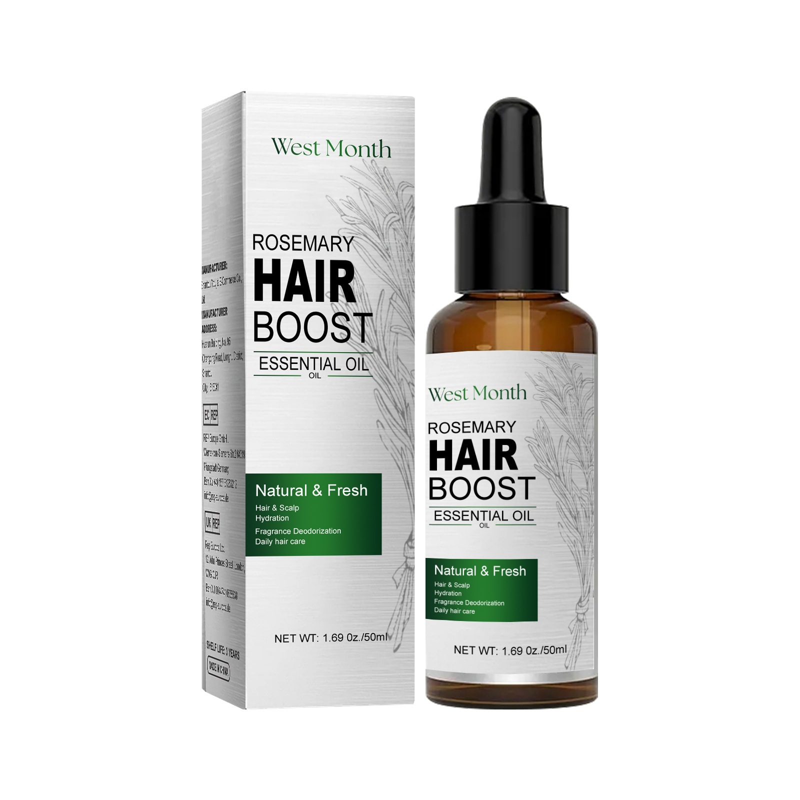 Óleo essencial para o crescime - Rosemary Hair Oil avaliação e preço