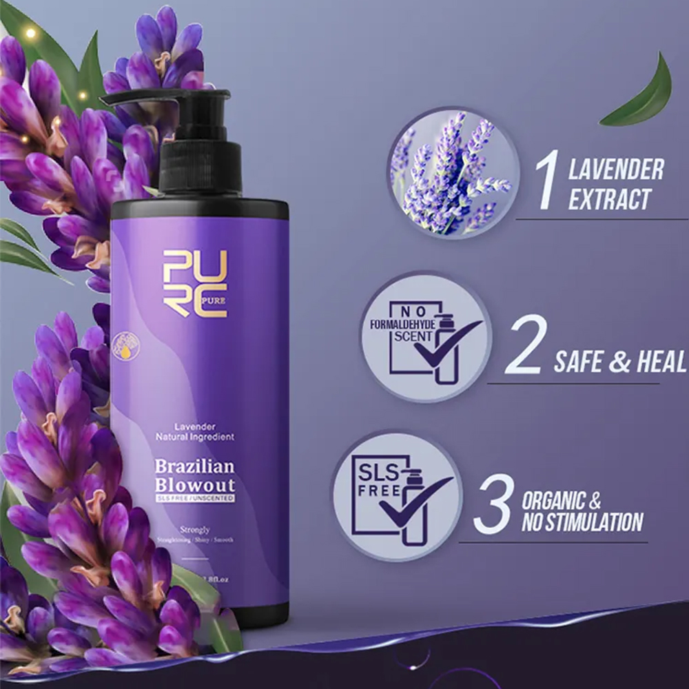 Purc lavanda 12% queratina bra - Hair Care Keratin Shampoo avaliação e preço